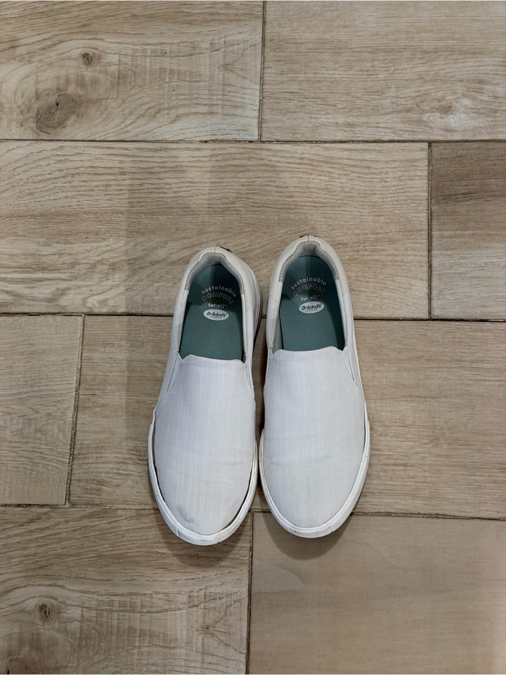 Women's White Slip-On Fashion Sneakers